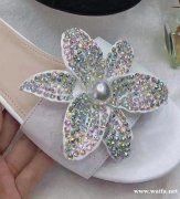 采购同款超纤定型花，点平底钻，如图所示，