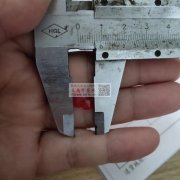 找图示亚克力配件珠，10cm，双面大红，