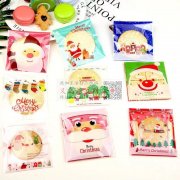 图中雪花酥，曲奇饼干自封包装袋找生产厂家