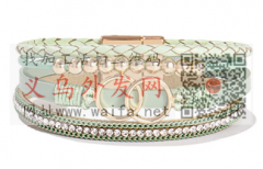 找皮制手镯供应商，图中所示这样的，有做的