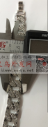 现找做古巴链条厂家，图示环保白K手链要现</strong>