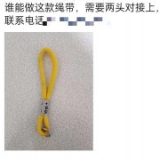 图里这款绳带需要两端能对接上，找能做的加工厂，有做这种绳带的</strong>