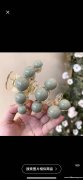 找图示绿色配件塑料一片式珠，要现货，请做这个现货的厂家联系</strong>