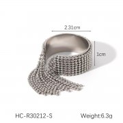 采购订单，寻如图此款不锈钢珠链流苏戒指